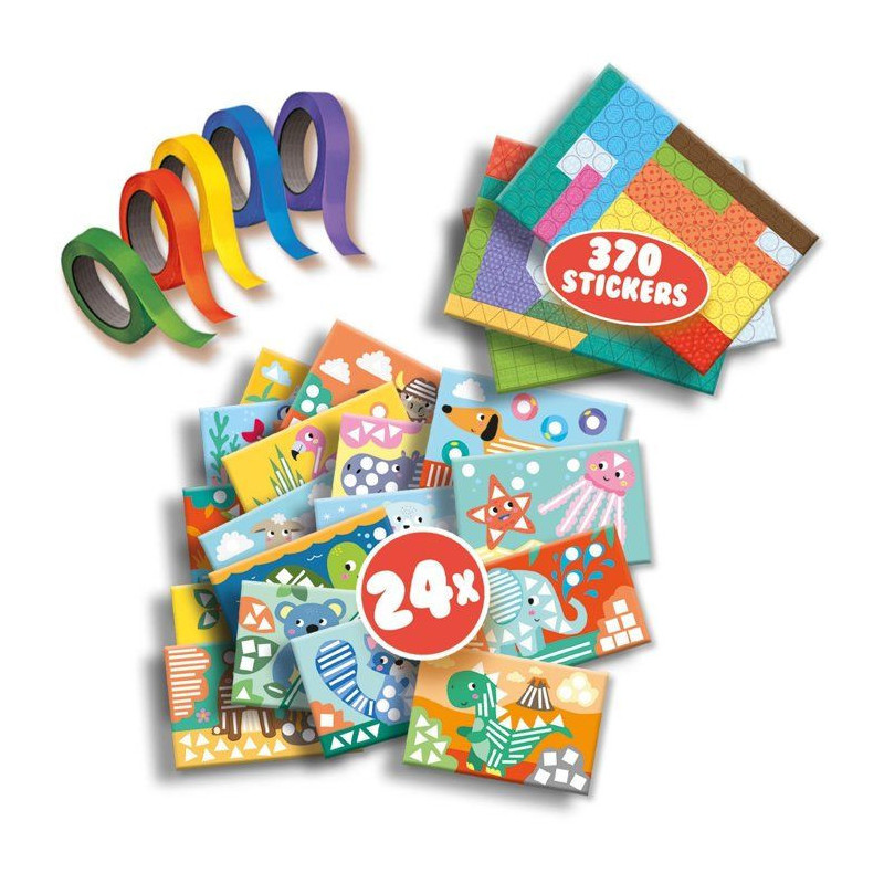 SES CREATIVE - I learn to paste and recognize shapes