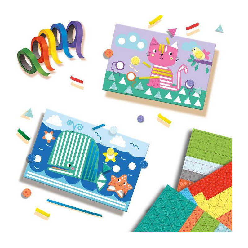 SES CREATIVE - I learn to paste and recognize shapes