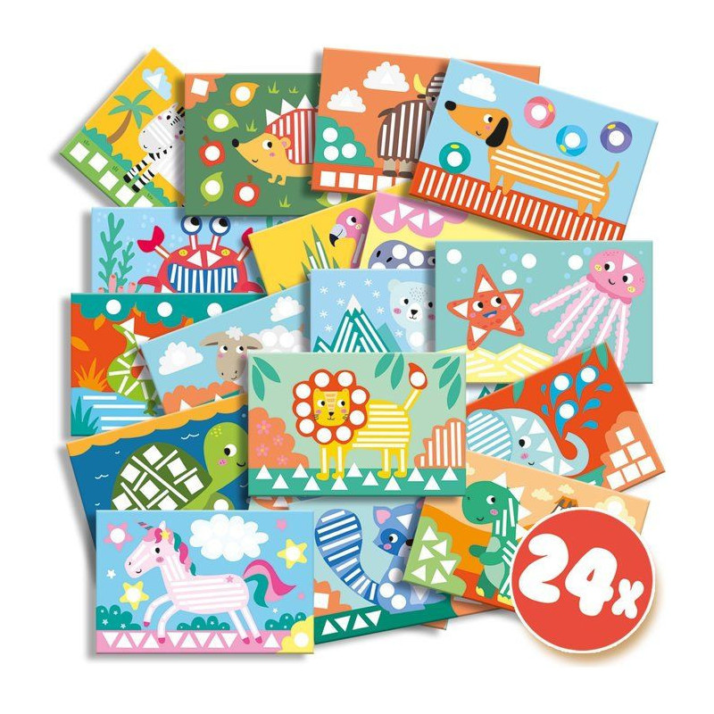 SES CREATIVE - I learn to paste and recognize shapes