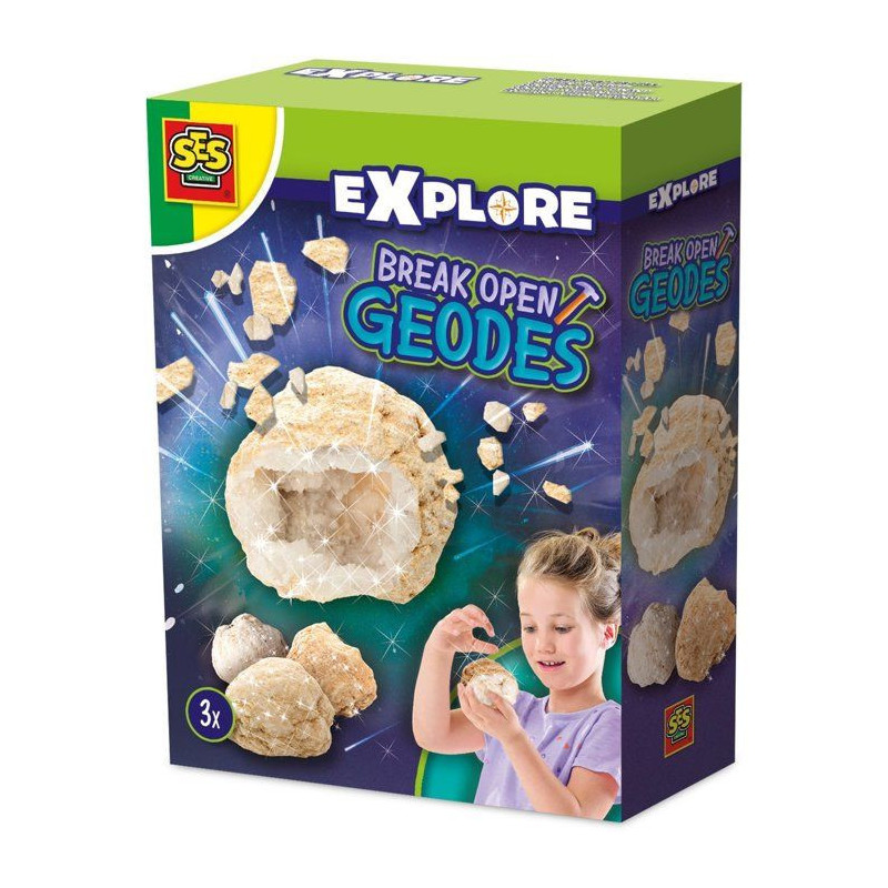 Geodes to open - Creative game - SES - From 8 years old