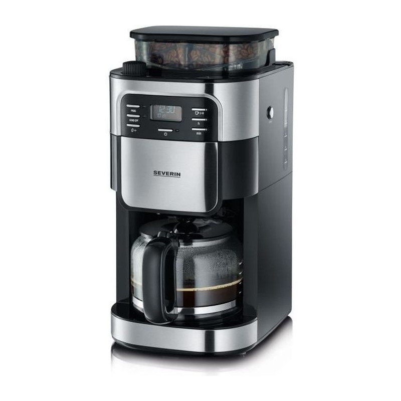 Severin 4810 Cafetiere Filter with integrated shredder - black and sta