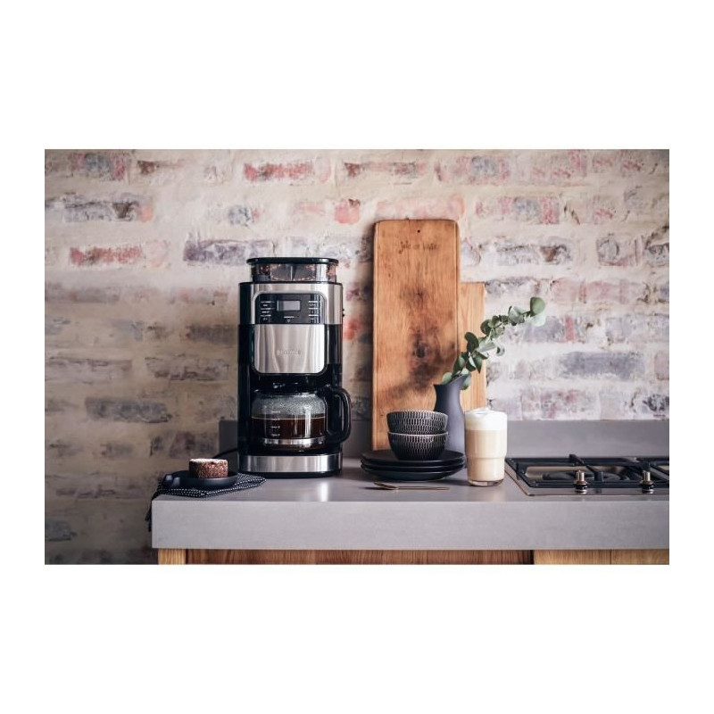 Severin 4810 Cafetiere Filter with integrated shredder - black and sta