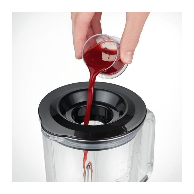 Severin SM3734 Blender, Glass container of 1L removable, 2 speeds + Pu