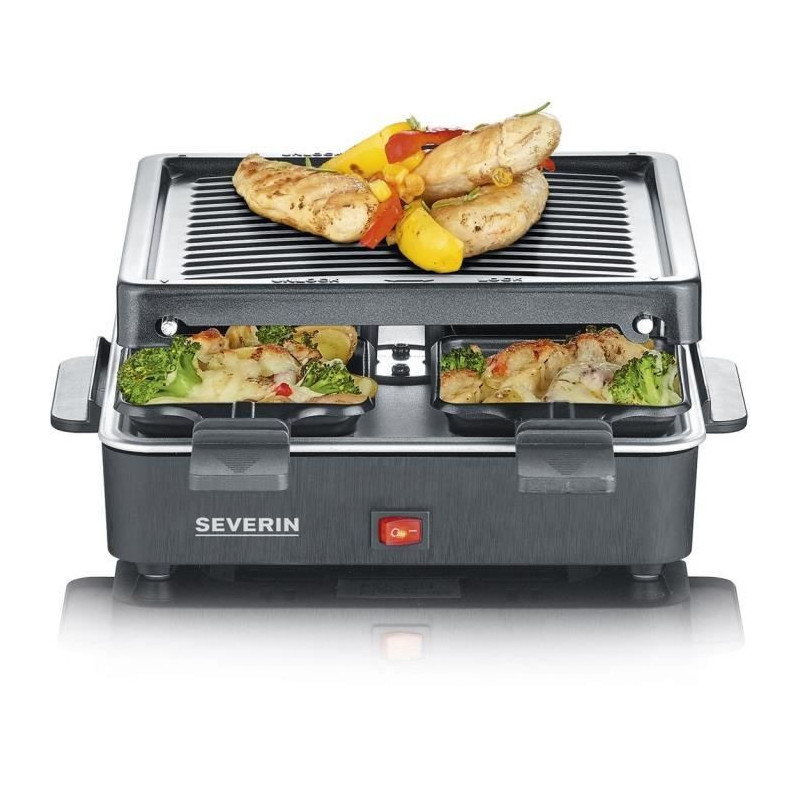 SEVERIN Raclette Grill 4 people compact, easy to store, ideal for smal
