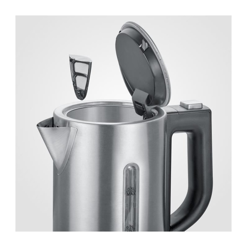 Severin WK3647 Kit Travel kettle - 0.5 L - 1100 W - Stainless steel an