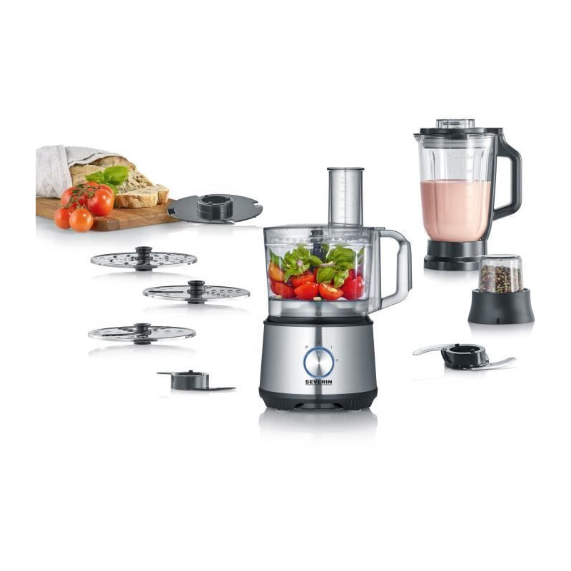 Severin km3892 Multifunction robot - 1200 W - stainless steel and blac