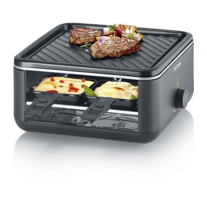 Raclette Grill - SEVERIN - RG2360 - 4 people - Compact - Plate 24 x 24