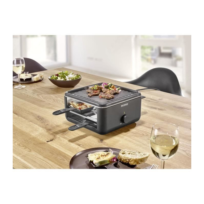 Raclette Grill - SEVERIN - RG2360 - 4 people - Compact - Plate 24 x 24