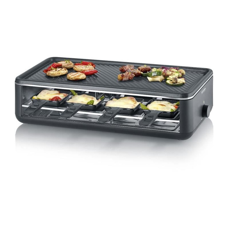 Raclette machine - SEVERIN - RG2365 - 8 people - Ceramic cooking plate
