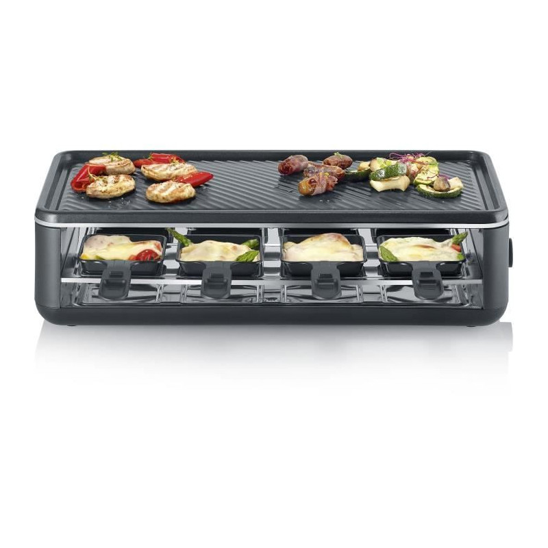 Raclette machine - SEVERIN - RG2365 - 8 people - Ceramic cooking plate