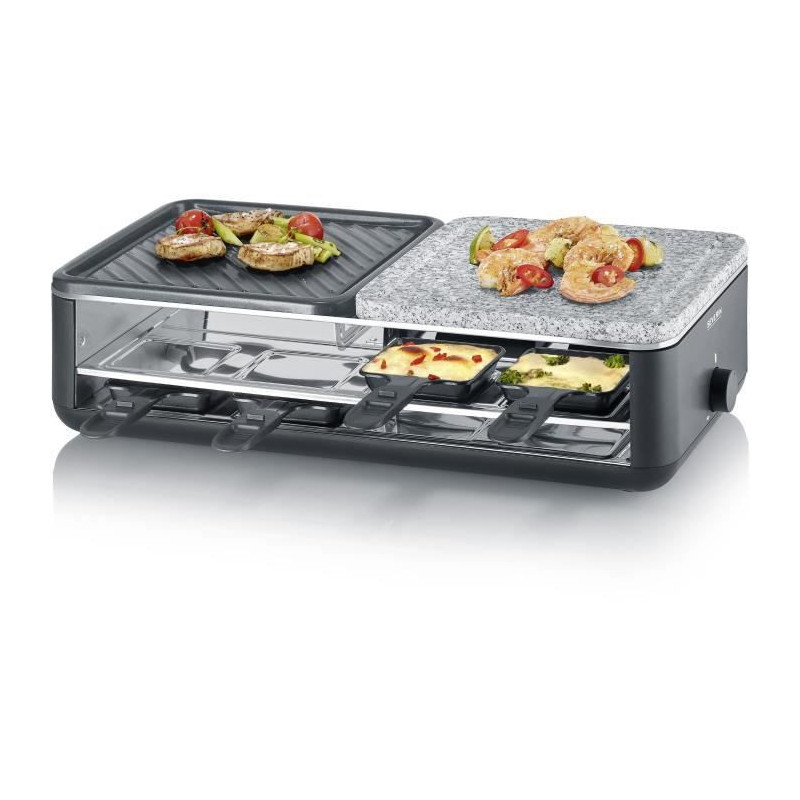Raclette Grill - SEVERIN - RG2366 - 8 people - Natural Stone and Rever