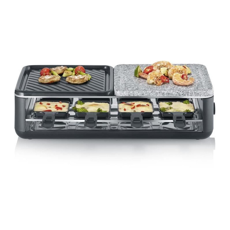 Raclette Grill - SEVERIN - RG2366 - 8 people - Natural Stone and Rever