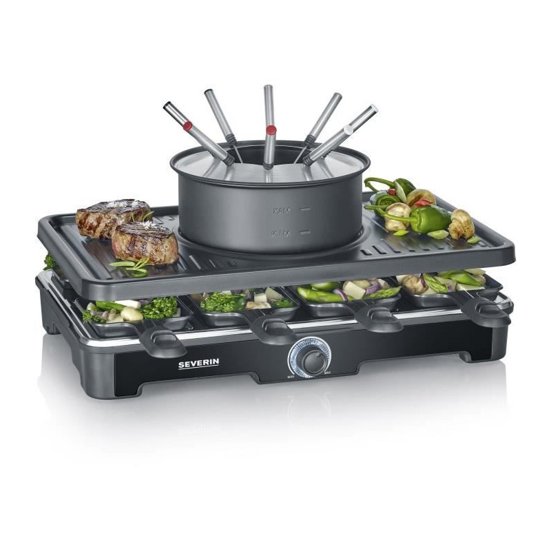 Raclette-Fondue combination - SEVERIN - RG2347 - 8 people - Fondue pot