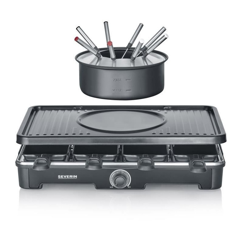 Raclette-Fondue combination - SEVERIN - RG2347 - 8 people - Fondue pot