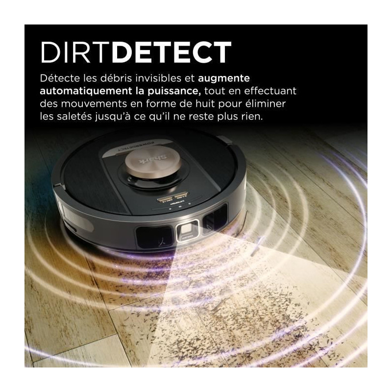 Shark PowerDetect RV2820VEEU - Self-emptying robot vacuum cleaner with