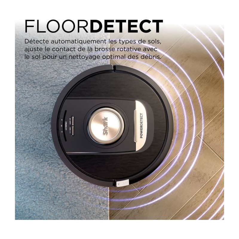 Shark PowerDetect RV2820VEEU - Self-emptying robot vacuum cleaner with