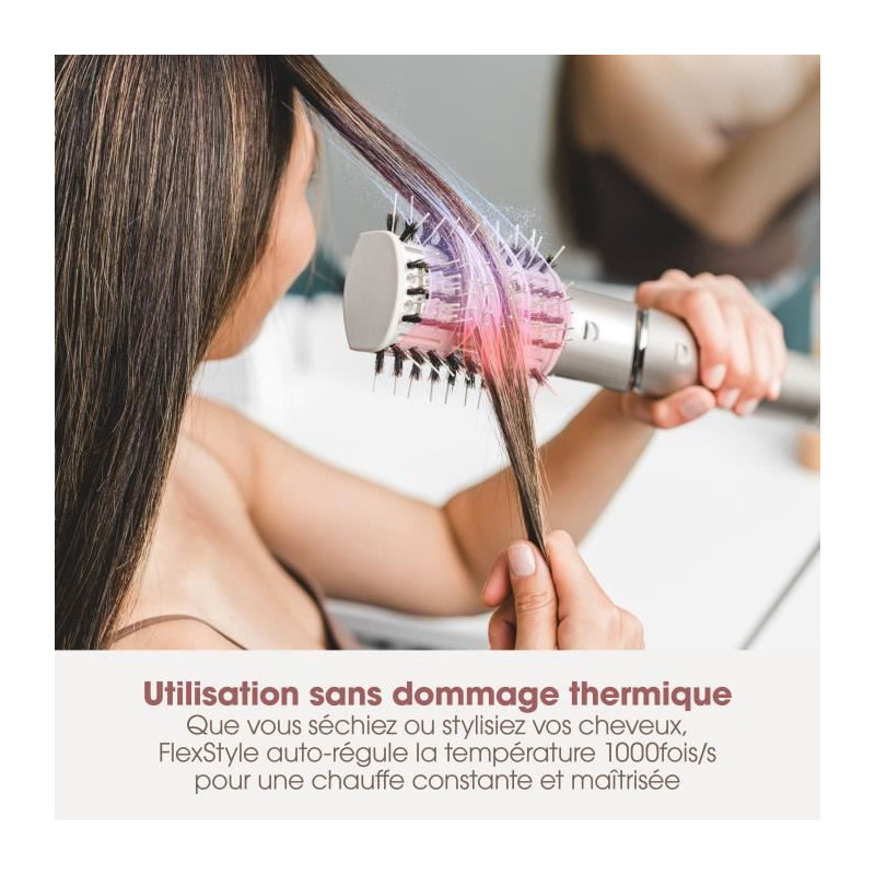 2 in 1 Hair Dryer & Blow Styler - SHARK FLEXSTYLE - HD426SLEU - 3 acce