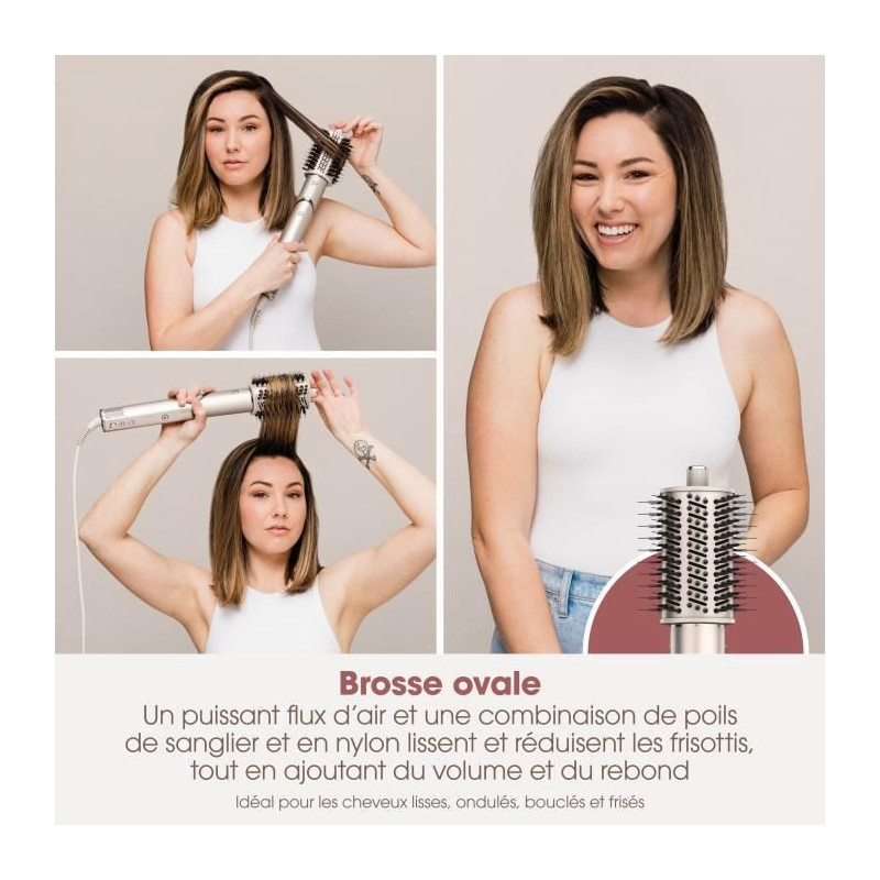 2 in 1 Hair Dryer & Blow Styler - SHARK FLEXSTYLE - HD426SLEU - 3 acce