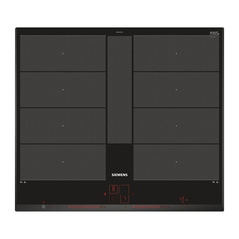 Induction hob - SIEMENS - IQ700 - 4 burners - 60 cm - Black - Dual Lig
