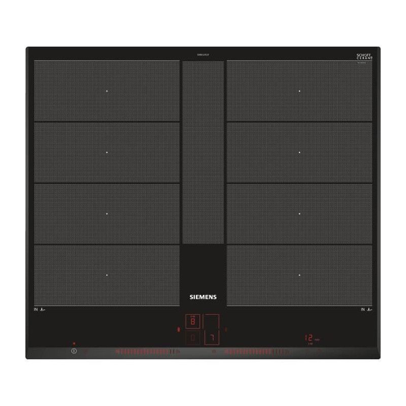 Induction hob - SIEMENS - IQ700 - 4 burners - 60 cm - Black - Dual Lig