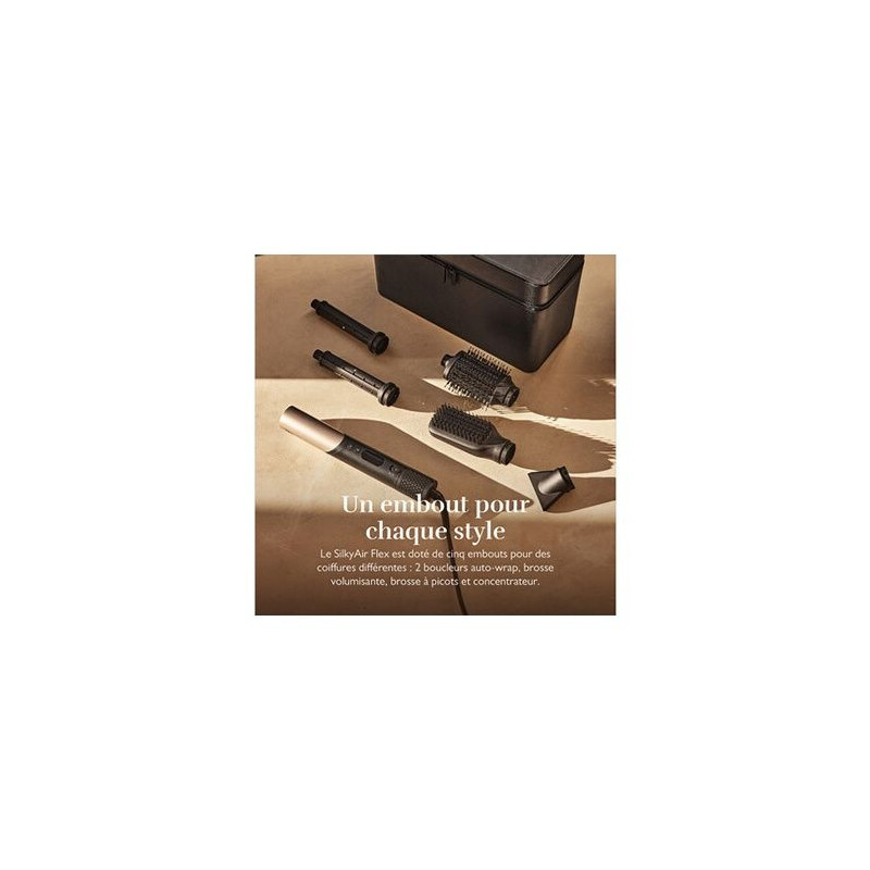 Hairdryer - Silk'n - Silky Air Flex - Black-Gold - 110,000 rpm - 5 acc