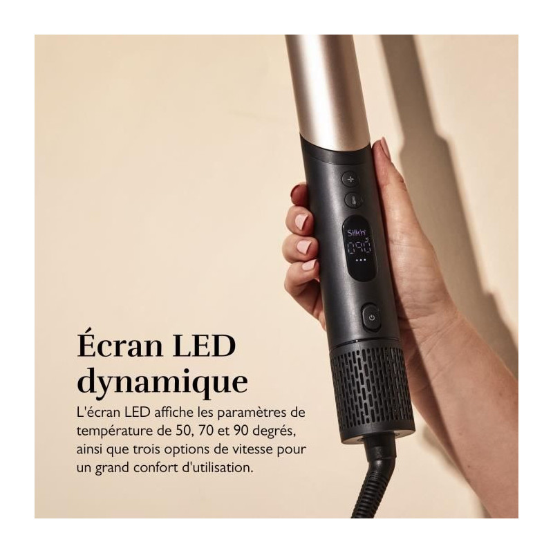 Hairdryer - Silk'n - Silky Air Flex - Black-Gold - 110,000 rpm - 5 acc