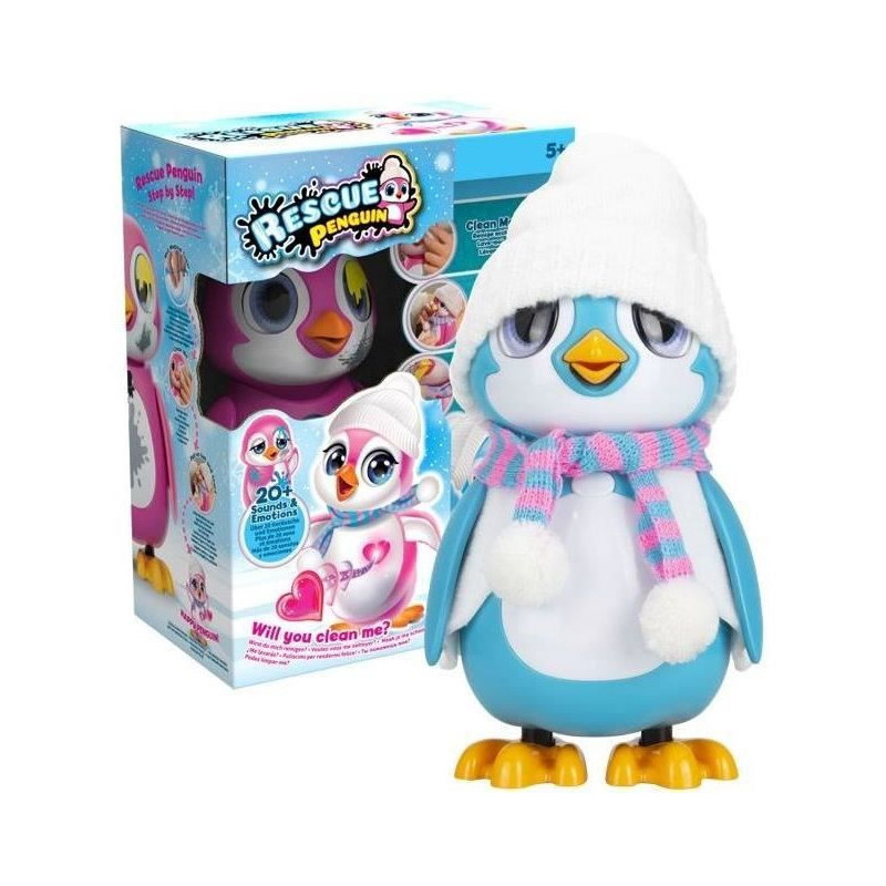 Blue interactive penguin - RESCUE PENGUIN