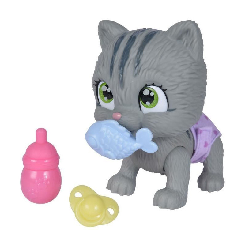Smoby - Pamper Petz - Cat to adopt - 4 accessories - Articulated - Woo