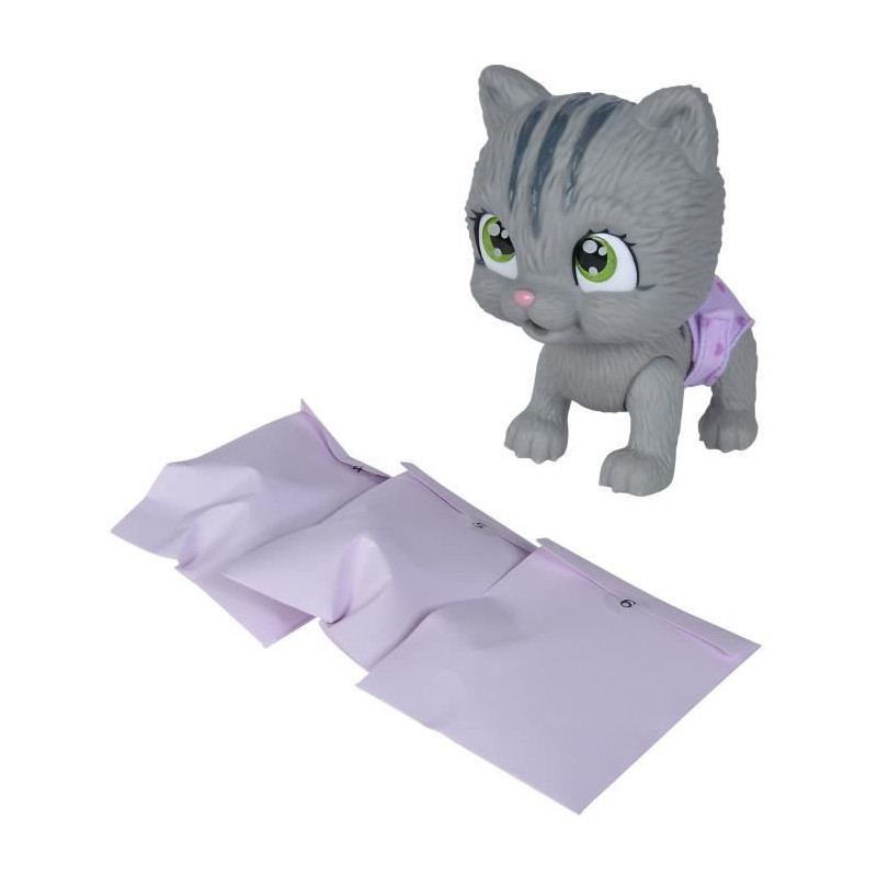 Smoby - Pamper Petz - Cat to adopt - 4 accessories - Articulated - Woo