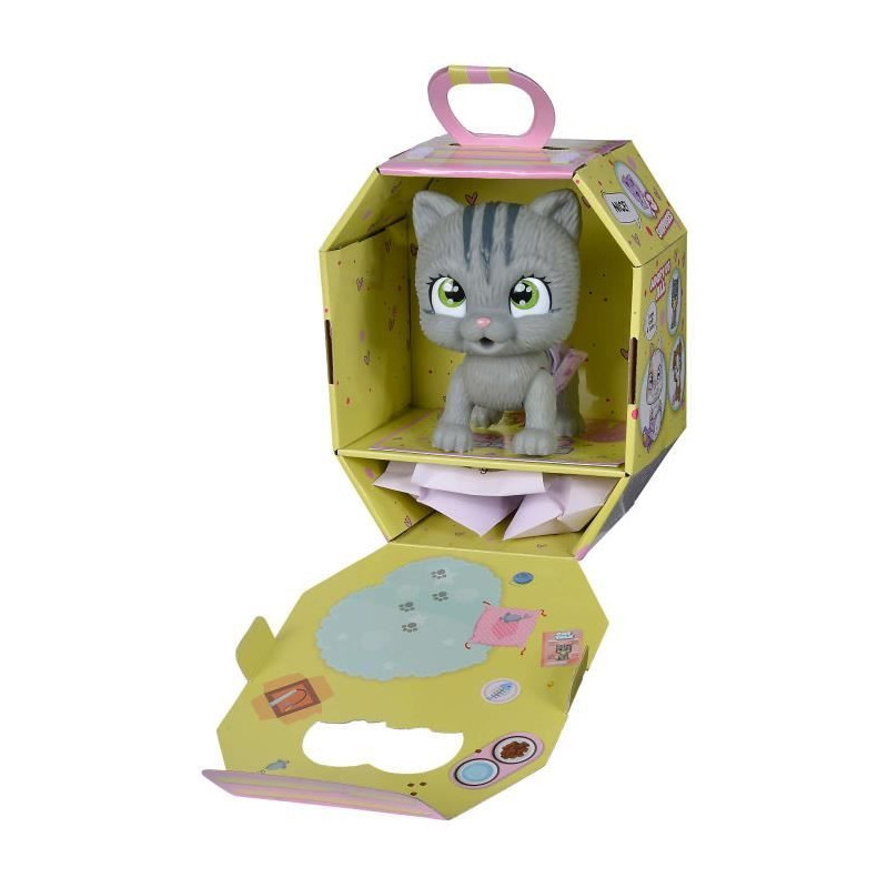 Smoby - Pamper Petz - Cat to adopt - 4 accessories - Articulated - Woo