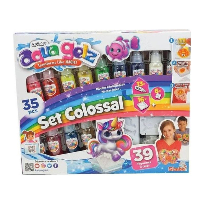 Simba - Aqua Gelz - Creative kit for children - Creation of 3D figurin