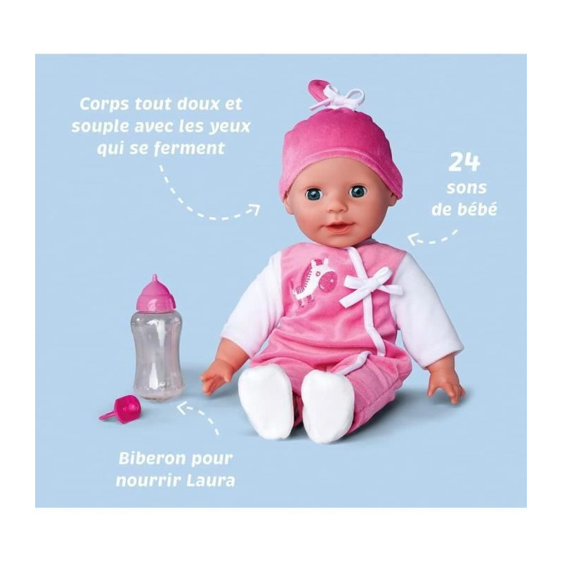 Simba - Laura Talking Doll - 38cm - Soft Body - 24 Sounds - Batteries