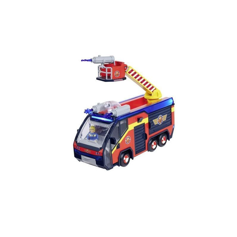 Fireman Sam - Fire Truck - Jupiter - 2 figurines - Sounds and lights -