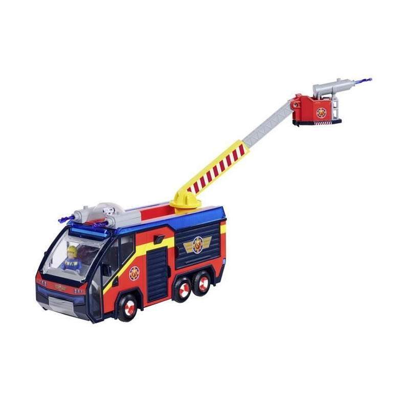 Fireman Sam - Fire Truck - Jupiter - 2 figurines - Sounds and lights -