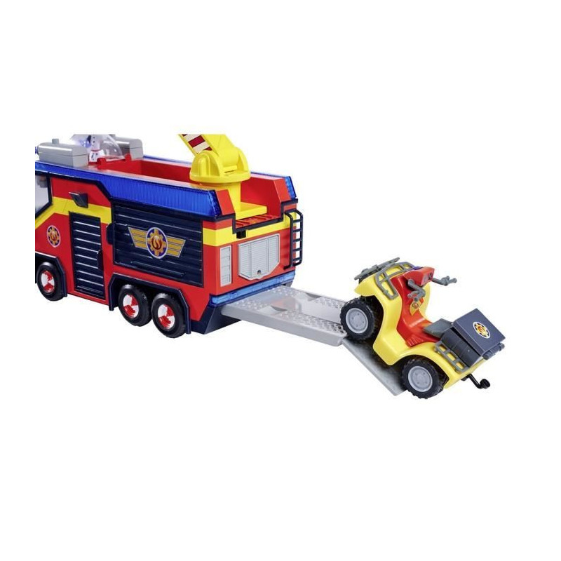 Fireman Sam - Fire Truck - Jupiter - 2 figurines - Sounds and lights -