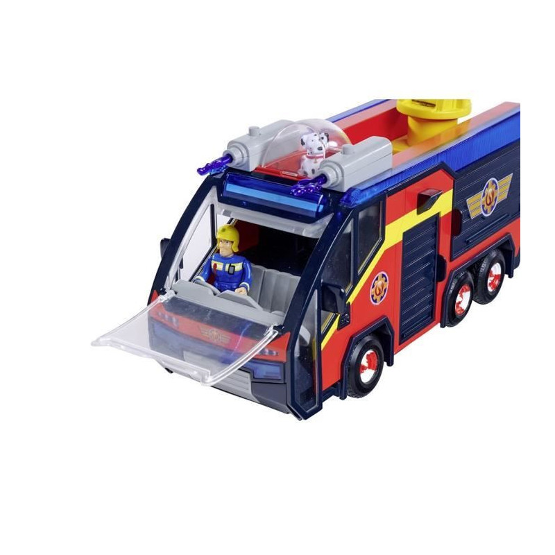 Fireman Sam - Fire Truck - Jupiter - 2 figurines - Sounds and lights -