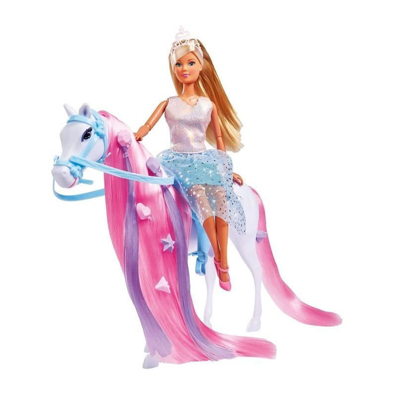 Simba - Steffi Love Princess and Horse - Model Doll 29cm - Dress + Tia