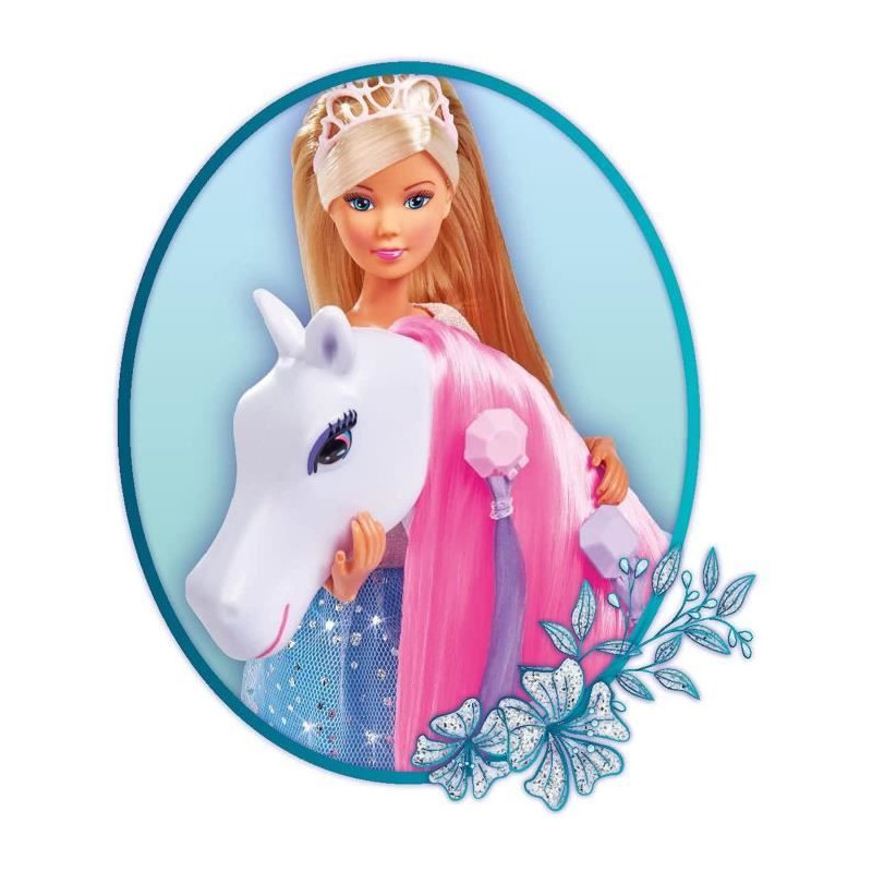 Simba - Steffi Love Princess and Horse - Model Doll 29cm - Dress + Tia
