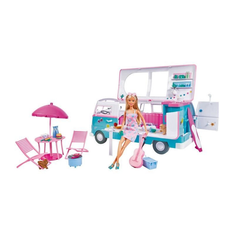 Model doll 29cm Steffi love and her motorhome that opens