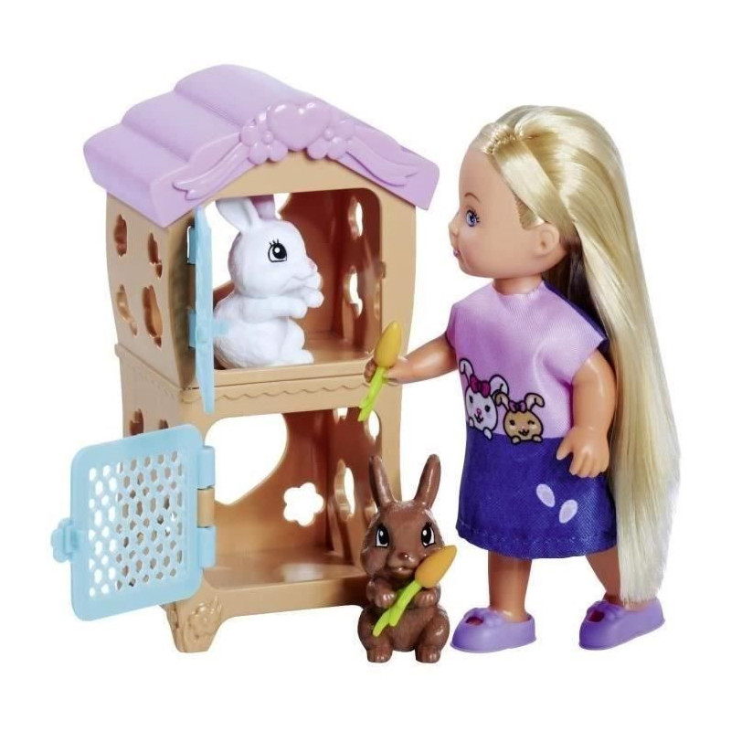 SIMBA - Steffi Love - Rabbit Family + Evi love - Fashion doll