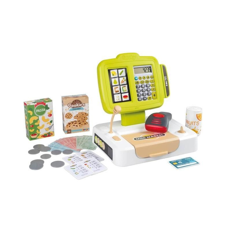 Smoby - Cash register - 30 accessories included - Calculator and Scann