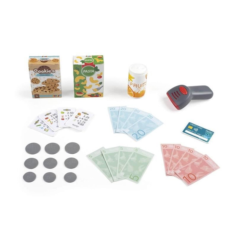 Smoby - Cash register - 30 accessories included - Calculator and Scann