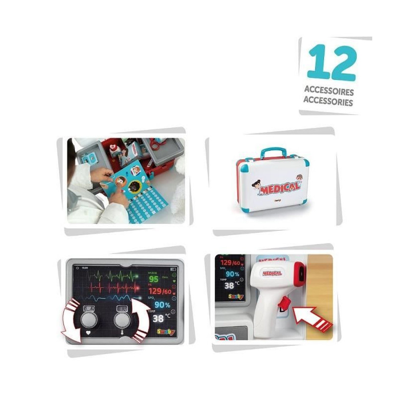Smoby - Medical case - Numerous doctor's accessories - From 3 years ol