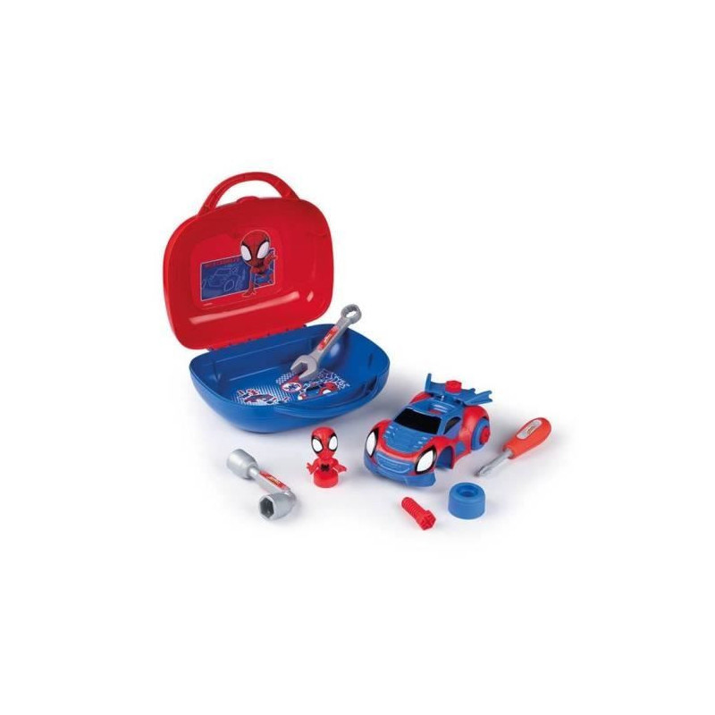 Smoby - Spidey - DIY tool kit for children - 13 accessories - From 3 y