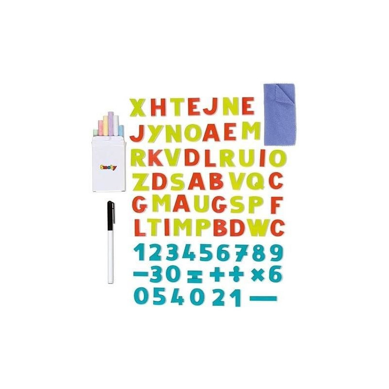 Smoby - Double-sided wooden board - Chalk and magnetic whiteboard - Fo