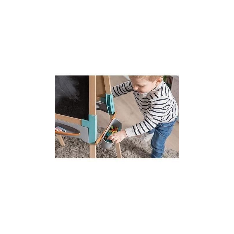 Smoby - Double-sided wooden board - Chalk and magnetic whiteboard - Fo
