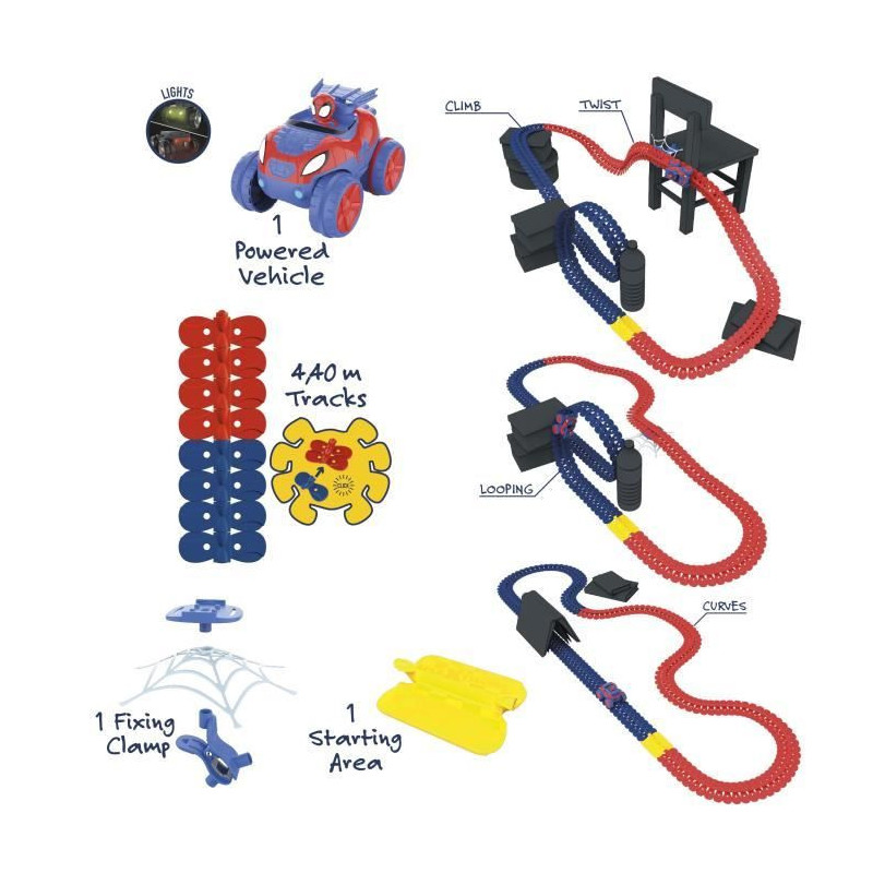 Spidey Flextreme Discovery Set - Batteries Included - 184 Flexible Tra