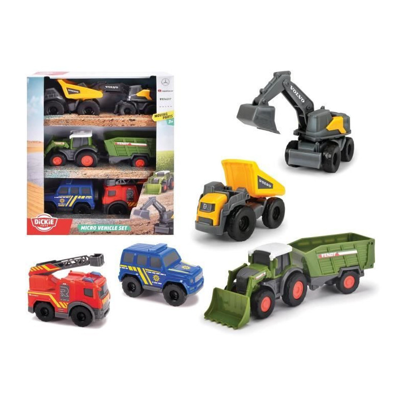 DICKIE - Micro Vehicle Pack - 8cm