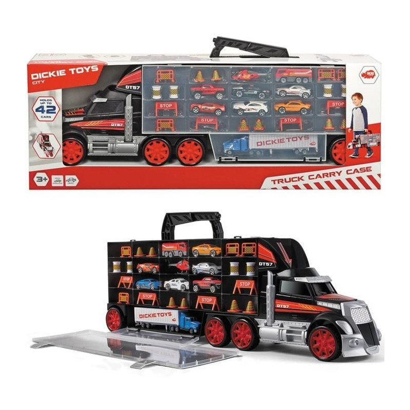 Car transporter 62cm with handle - Truck Carry Case - Dickie Toys