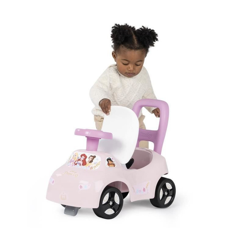 Smoby - 2 in 1 child car carrier - Disney Princess - Underseat storage